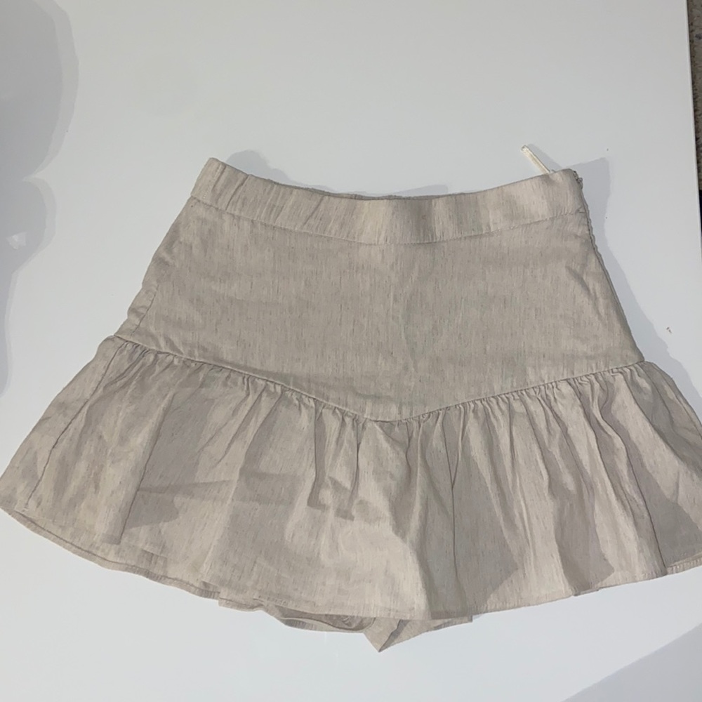 Zara mini skirt, size XS, color tan